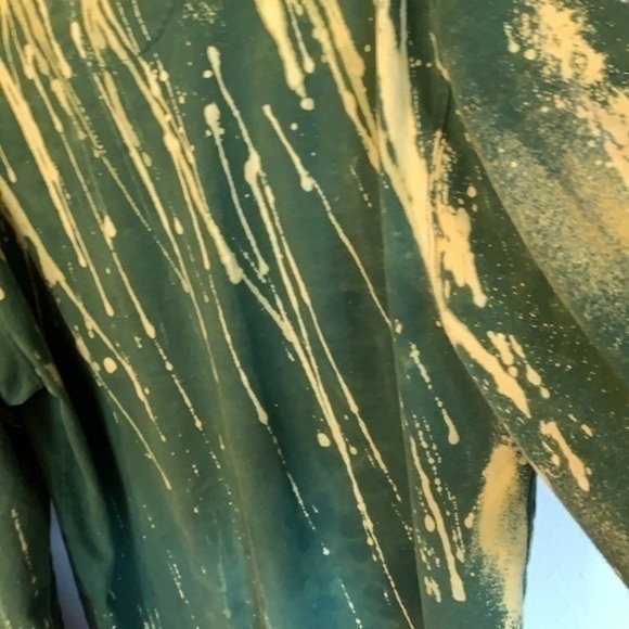 Custom Bleached Reverse Tie Dyed Shirt Streetwear long Sleeved oversized - Picture 7 of 11